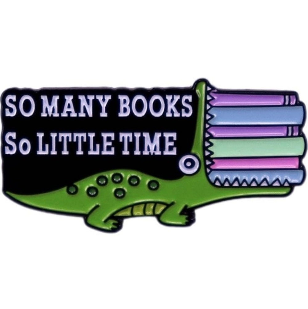 Women’s Jewelry Funny Adorable Green Alligator with Quote Fashion Enamel Pin